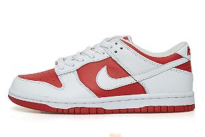 NIKE - Dunk Low GS "White/University Red" -NOVO-