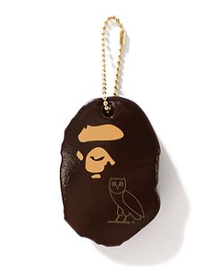 BAPE x OVO - Chaveiro Ape Head "Marrom" -NOVO-