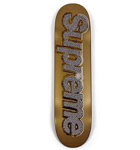 SUPREME - Shape de Skate Bling SS13 "Gold" -NOVO-