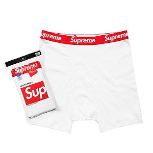 SUPREME x HANES - Cueca Boxer UNIDADE "Branco" -NOVO-