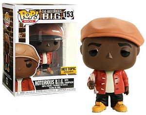 FUNKO POP! - Boneco The Notorious B.I.G #153 "Hot Top Exclusive" -NOVO-