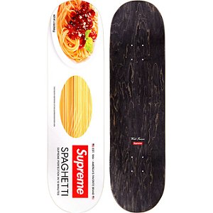 SUPREME - Shape de Skate Spaghetti "Branco" -NOVO-