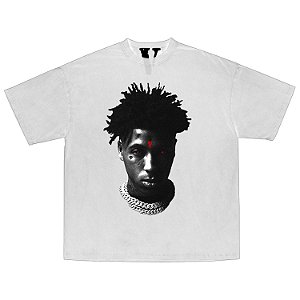 VLONE x NBA YOUNGBOY - Camiseta Reaper's Child "Branco" -NOVO-