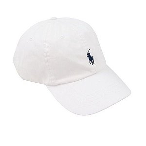 POLO RALPH LAUREN - Boné Baseball "Branco/Azul Marinho" -NOVO-