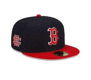 NEW ERA X ERIC EMANUEL - Boné 59Fifty Boston Red Sox "Marinho/Vermelho" -NOVO-