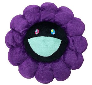 !TAKASHI MURAKAMI - Pelúcia Flower 30cm "Roxo/Preto" -NOVO-