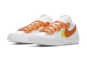 NIKE x SACAI - Blazer Low "White Magma Orange" -NOVO-