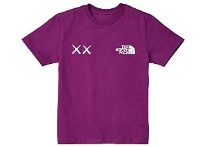 KAWS X THE NORTH FACE - Camiseta Gravity "Roxo" (Infantil) -NOVO-