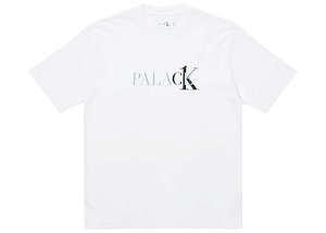 PALACE x CALVIN KLEIN - Camiseta Logo CK1 "Branco" -NOVO-