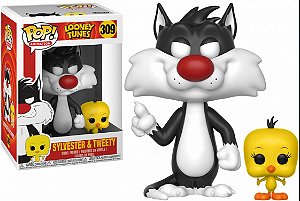 FUNKO POP! - Boneco Looney Tunes: Sylvester & Tweety #309 -NOVO-