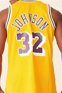 MITCHELL & NESS - Regata Swingman Jersey Los Angeles Lakers: Magic Johnson 1984/85 "Amarelo" -NOVO-