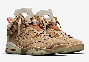 NIKE x TRAVIS SCOTT - Air Jordan 6 Retro "Brithsi Khaki" -NOVO-