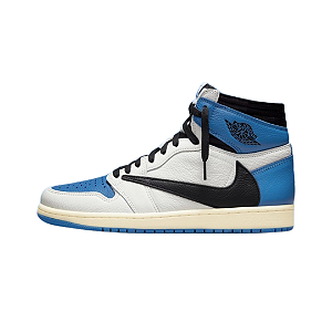 NIKE x TRAVIS SCOTT x FRAGMENT DESING - Air Jordan 1 High OG SP "White/Black/Royal" -NOVO-