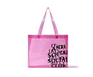 ANTI SOCIAL SOCIAL CLUB - Bolsa Tote Bag Icrightruyou "Rosa/Preto" -NOVO-
