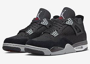 NIKE - Air Jordan 4 Retro "Black Canvas" -NOVO-