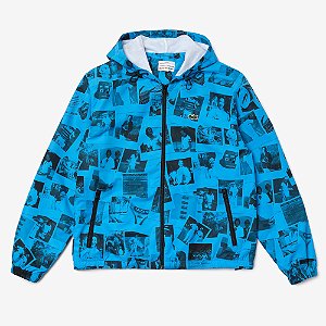 LACOSTE x POLAROID - Jaqueta Corta Vento "Azul" -NOVO-