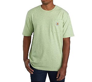 CARHARTT- Camiseta Pocket Loose Fit "Green Nep" -NOVO-