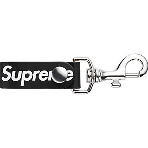 SUPREME - Chaveiro Leather Key Loop "Preto" -NOVO-