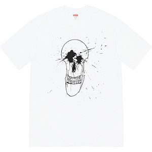 SUPREME X RALPH STEADMAN - Camiseta Skull "Branco" -NOVO-