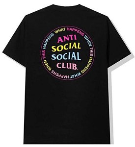 ANTI SOCIAL SOCIAL CLUB - Camiseta  What Happened "Preto" -NOVO-