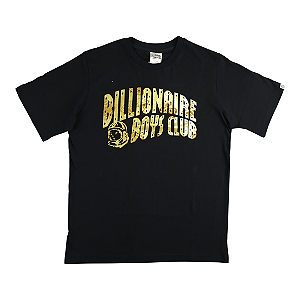 BILLIONAIRE BOYS CLUB - Camiseta Arch Logo Glitter "Preto" -NOVO-