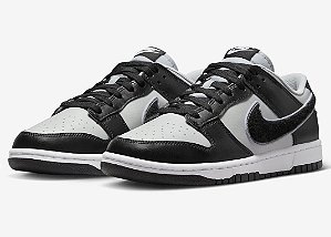 NIKE - Dunk Low Chenille Swoosh "Black/Grey" -NOVO-