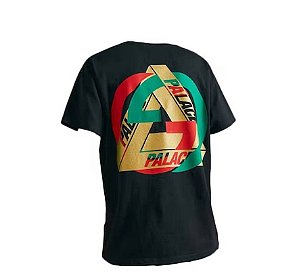 GUCCI x PALACE - Camiseta Printed Heavy Cotton Jersey "Preto" -NOVO-