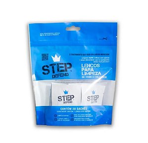 STEP DEFEND - Pacote De Lenço Para Limpeza De Tenis -NOVO-