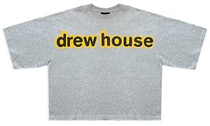 DREW HOUSE - Camiseta Boxy "Cinza" -NOVO-