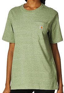 CARHARTT - Camiseta Pocket Loose Fit Woman "Elm Heather" -NOVO-