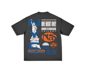 KNICKS x NAS - Camiseta Madison Square Garden "Cinza" -NOVO-