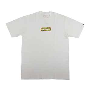 SUPREME x BAPE - Camiseta Box Logo "Branco" -USADO-