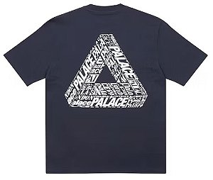 PALACE - Camiseta Tri-Text "Marinho" -NOVO-