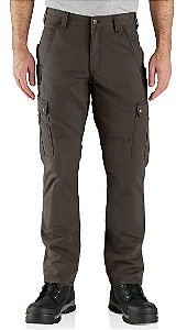 CARHART - Calça Cargo Ripstop Cargo Work "Dark Coffe" -NOVO-