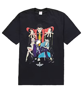 SUPREME x UNDERCOVER - Camiseta Lupin "Preto" -NOVO-