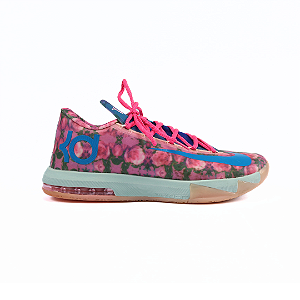 NIKE - KD 6 "Aunt Pearl" (40,5 BR / 9 US) -USADO-