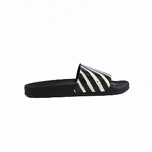 OFF WHITE - Slide Spray Stripes "Black" -USADO-