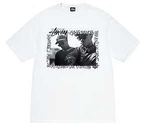 STUSSY - Camiseta Gang Starr Take It Personal "Branco" -NOVO-