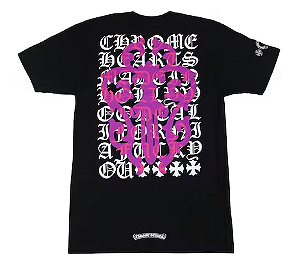 CHROME HEARTS - Camiseta Eye Chart Dagger "Preto" -NOVO-