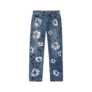 DENIM TEARS x IRAK - Calça Jeans Tears 501 "Azul" -NOVO-