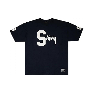 STUSSY - Camiseta College Stock "Navy" -NOVO-