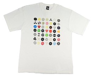 STUSSY - Camiseta Anilha "Branco" -NOVO-