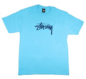 STUSSY - Camiseta Stock "Azul" -NOVO-