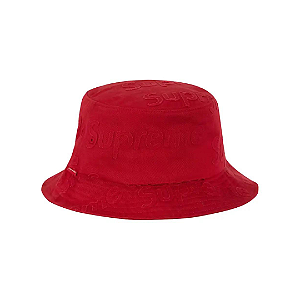 SUPREME - Chapéu Bucket Lasered Twill "Vermelho" -NOVO-