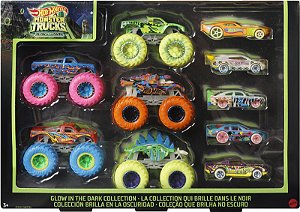 HOT WHEELS - Monster Trucks Glow in The Dark "Multi" -NOVO-