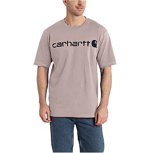 CARHARTT - Camiseta Logo Graphic Loose Fit "Mink" -NOVO-