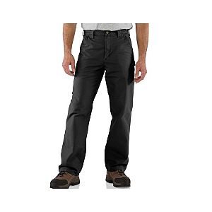 CARHARTT - Calça Rugged Flex Relaxed Fit Canvas Cargo Work Preto