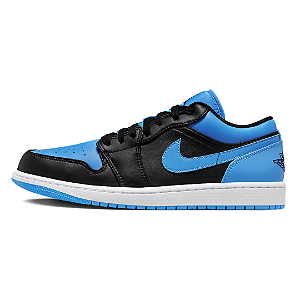 NIKE - Air Jordan 1 Low "Black University Blue" -NOVO-