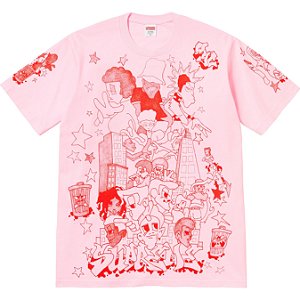 SUPREME - Camiseta Downtown "Rosa" -NOVO-