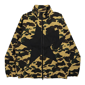 BAPE - Jaqueta 1Sta Track Camo "Amarelo/Preto" -NOVO-